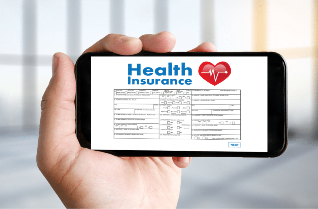 viewing health insurance information on phone